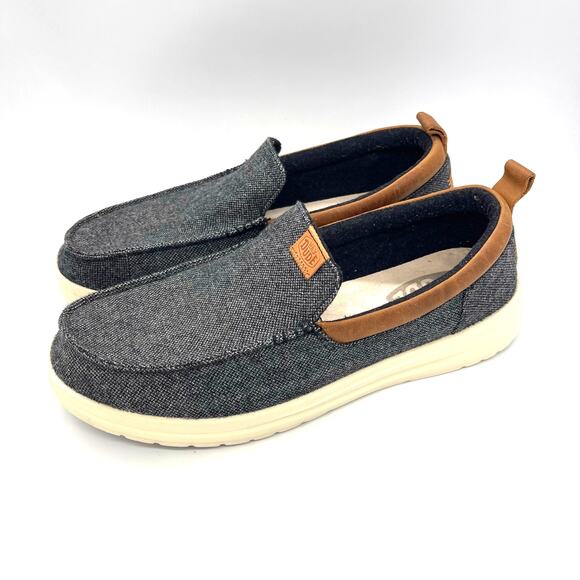 Hey Dude Wally Grip Slip - On Loafers Charcoal Men\'s Size 12